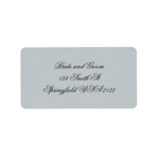 Elegantes Vintage-Schrift-Rücksende-Adressetikett Adressaufkleber