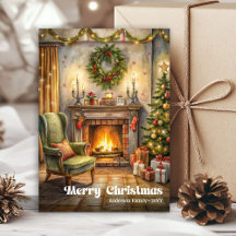 Elegantes vintage Weihnachts-Innenraumdesign in le