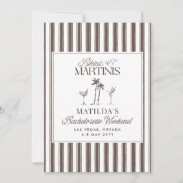 Elegantes Vintages Altes Geld Bachelorette Einladung