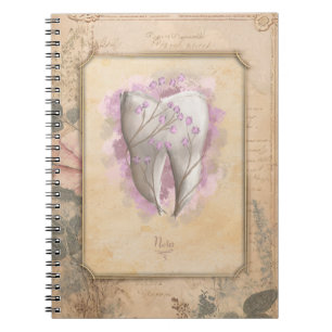 Elegantes Vintages altmodisches Dentalgeschenk Notizblock