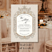 Elegantes Vintages Barockprojekt Ecru Beige Gold