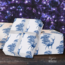 Elegantes Vintages Blaues Hirsch