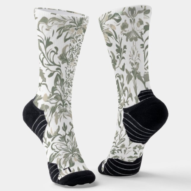Elegantes Vintages Blumenmuster Socken (Gewinkelt)