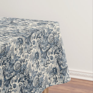 Elegantes Vintages Blumenmuster, Toile Fleurie Tischdecke