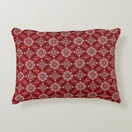 Elegantes Vintages Boho Geometric Floral Muster Dekokissen