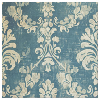 Elegantes, Vintages Damask-gestörtes Muster Stoff