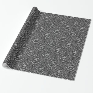Elegantes Vintages Damast-Muster Geschenkpapier