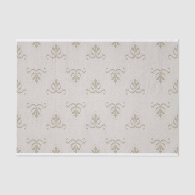 Elegantes Vintages Gewebepapier Seidenpapier (Vorderseite)