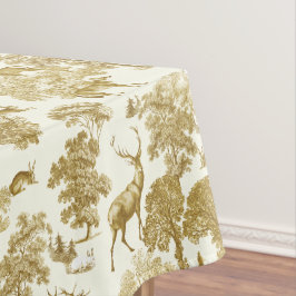 Elegantes Vintages Goldhandwerk Tischdecke
