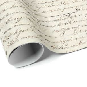 Elegantes, Vintages, handgeschriebenes Letter-Skri Geschenkpapier