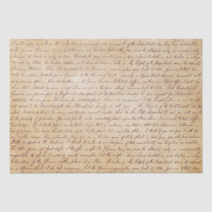 Elegantes Vintages handgeschriebenes Letter-Skript Seidenpapier