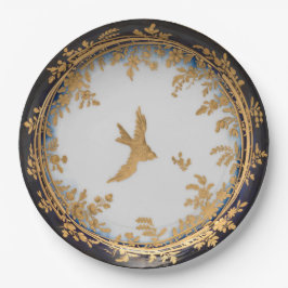 Elegantes Vintages Kunstwerk Pappteller