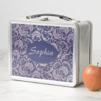 Elegantes, Vintages Lila Damask-Muster