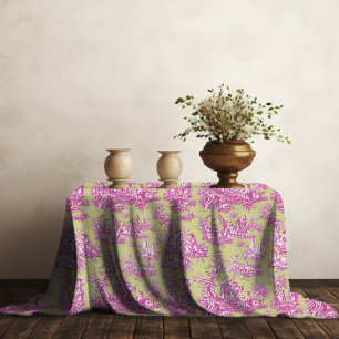 Elegantes Vintages lila Tuch, bedruckt Tischdecke