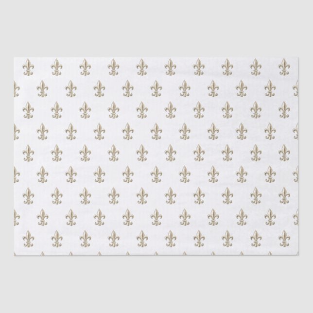 Elegantes Vintages Lilie-Testpapier Seidenpapier (Vorderseite)