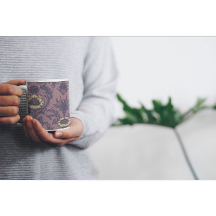 Elegantes Vintages Muster Kaffeetasse