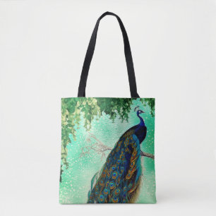 Elegantes Vintages Pfauenwerk                    Tasche
