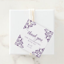 Elegantes Vintages Plum Lila Hochzeit