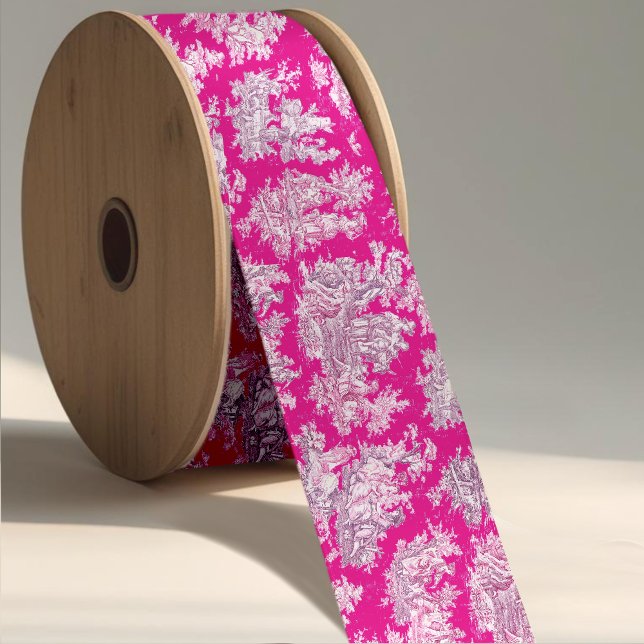 Elegantes Vintages Rosa Magenta Ripsband (Von Creator hochgeladen)