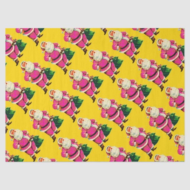 Elegantes Vintages Rosa Seidenpapier (Vorderseite)