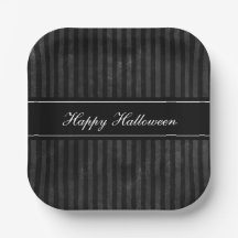 Elegantes Vintages Schwarzes Streifen Halloween