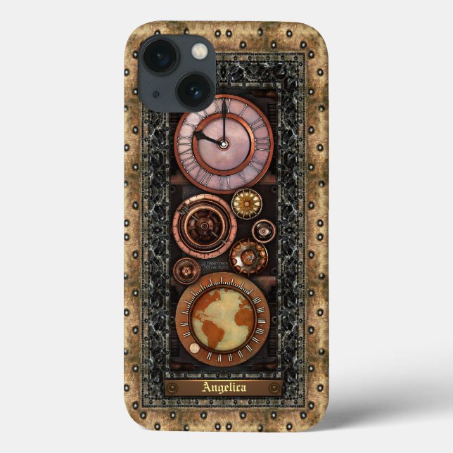 Elegantes Vintages Steampunk-Timepiece Case-Mate iPhone Hülle (Rückseite)