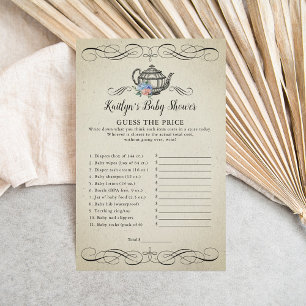 Elegantes Vintages Tea Party Baby Showspiel