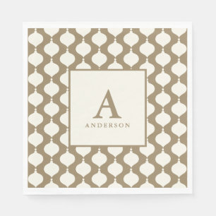 Elegantes Vintages Weihnachtsfest-Party Serviette