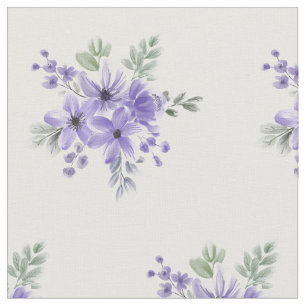 Elegantes Violet Blumenmuster Stoff