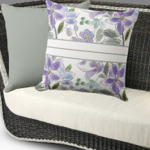 Elegantes violettes Blumenmuster Lilac Floral Must
