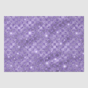 Elegantes violettes kariertes Metallic-Glitter-Mus Seidenpapier