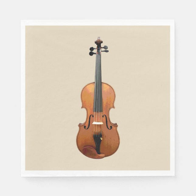 Elegantes Violinorchester Serviette (Vorderseite)