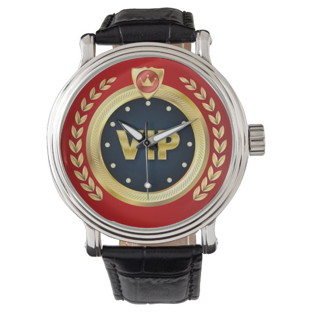 Elegantes VIP Emblem Armbanduhr (Vorderseite)