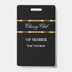 Elegantes VIP-Mitgliederclub-Gast Ausweis