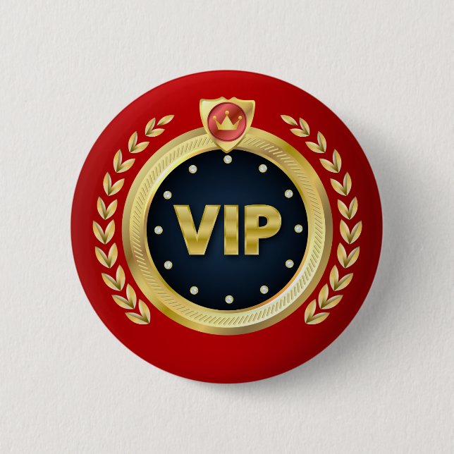 Elegantes VIP-Zugangsabzeichen Button (Vorderseite)