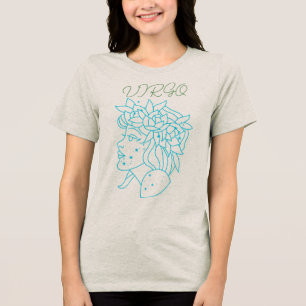 Elegantes Virgo-Sternzeichen-T-Shirt Astrologie-Ge Tri-Blend Shirt