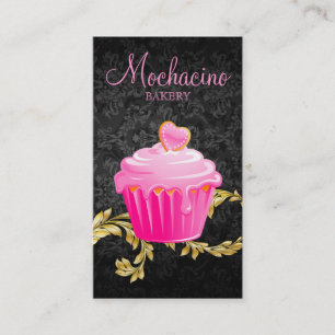 Elegantes Visitenkarte-Kuchen-Schwarzes Gol der Visitenkarte