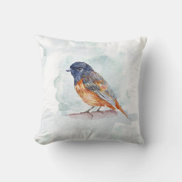 elegantes Vogel-Aquarellkunst-Wurfs-Kissenkissen Kissen