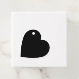 Elegantes Vollschwarz Geschenkanhänger