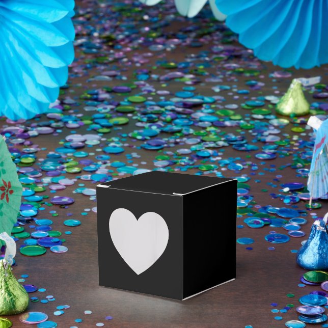 Elegantes Vollschwarz Geschenkschachtel (Party)