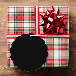 Elegantes Vollschwarz Ornament Karte
