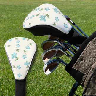Elegantes, vornehmes florales Cottagecore-Elfenbei Golf Headcover