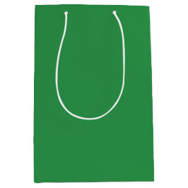Elegantes Waldgrün Minimalistisch und elegant Mittlere Geschenktüte