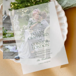 Elegantes Wappen im Winter Hochzeit