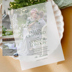 Elegantes Wappen im Winter Hochzeit