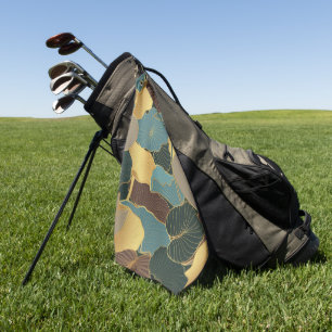 Elegantes Wasserfarben-Blumen-Dekor auffällig  Golfhandtuch