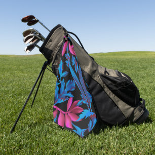 Elegantes Wasserfarben-Blumen-Dekoratives auffalle Golfhandtuch