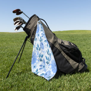 Elegantes Wasserfarben-Blumen-Dekoratives auffalle Golfhandtuch
