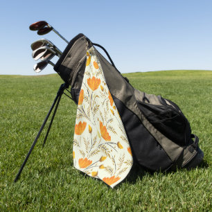 Elegantes Wasserfarben-Blumen-Dekoratives auffalle Golfhandtuch