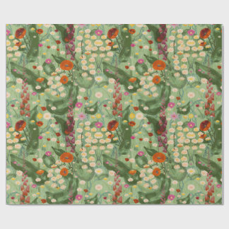 Elegantes Wasserfarben-Blumen-Frühlings-Wildblumen Geschenkpapier